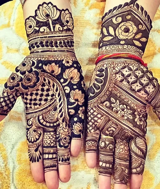 Mehndi Design with Figures