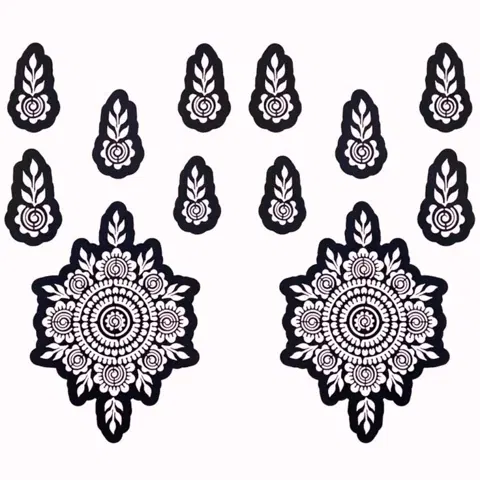 arabic bridal circle mehndi design
