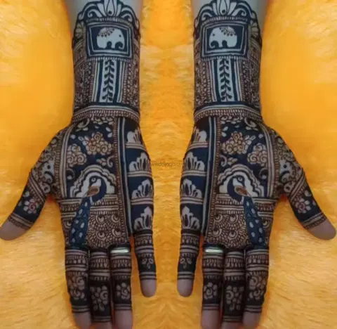 figure mehndi design