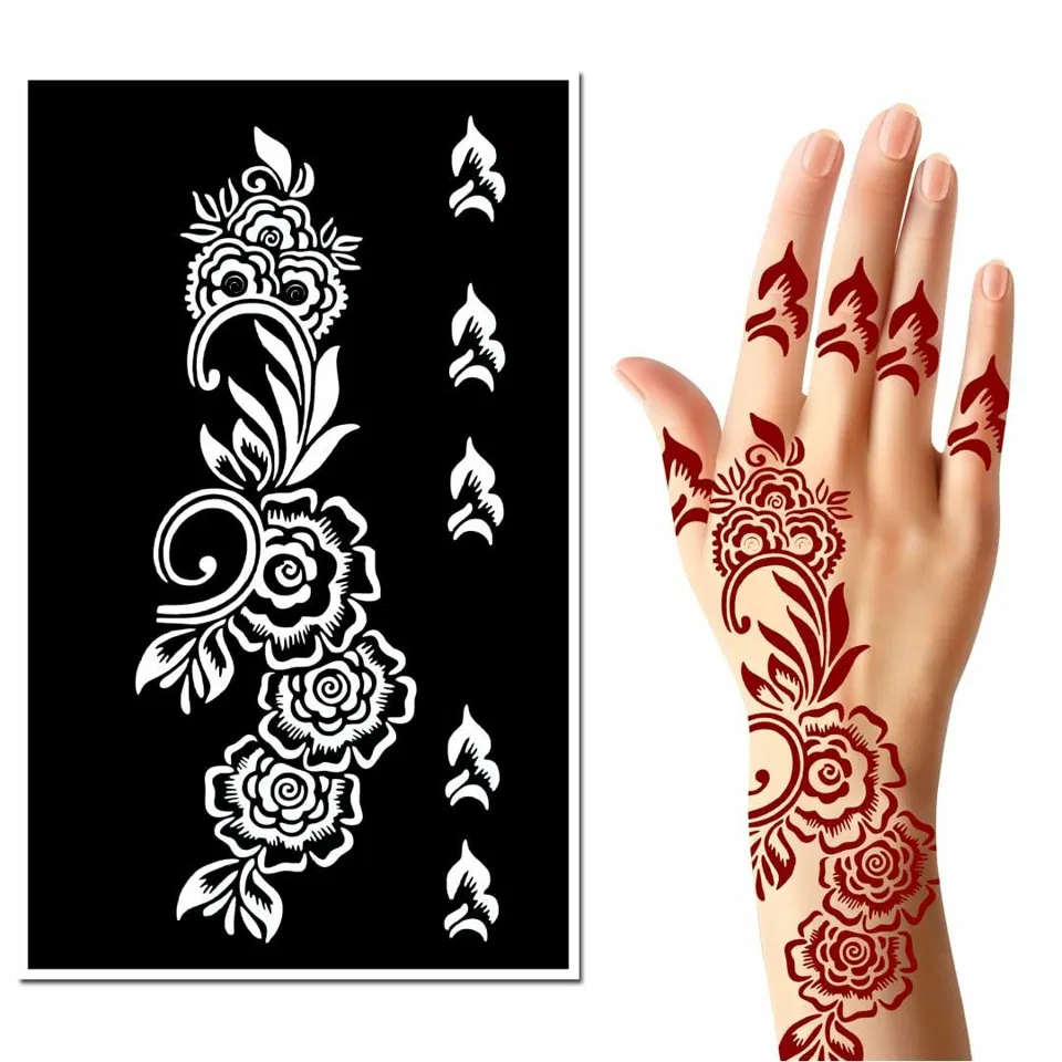 Arabic Simple Back Hand Mehndi Design (9)