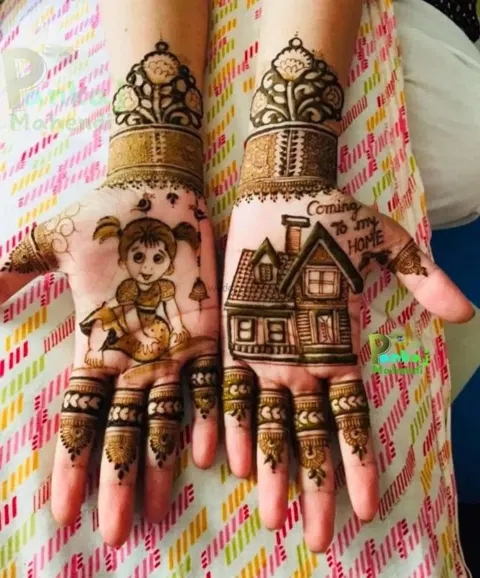 figure back hand mehndi design