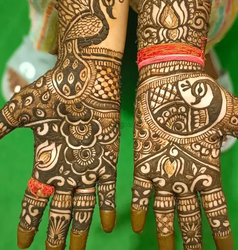figure mehndi design