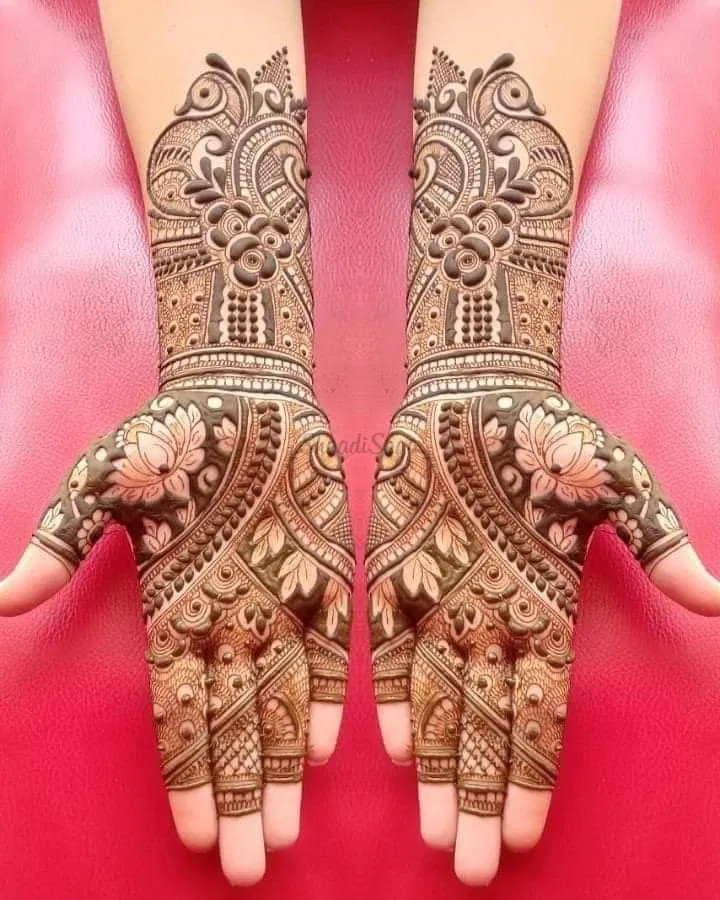 Full Hand Mehndi Design with Figures