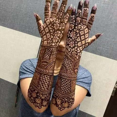 full hand mehndi design