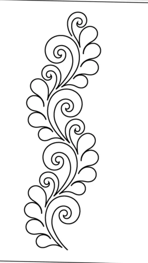 arabic simple flower mehndi design