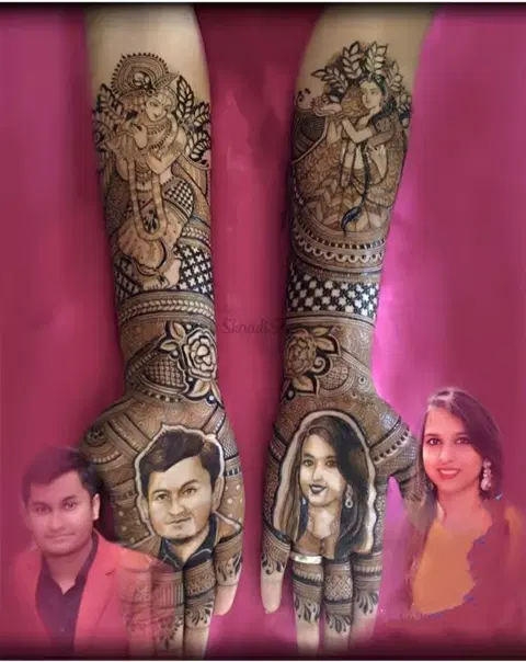 figure mehndi design