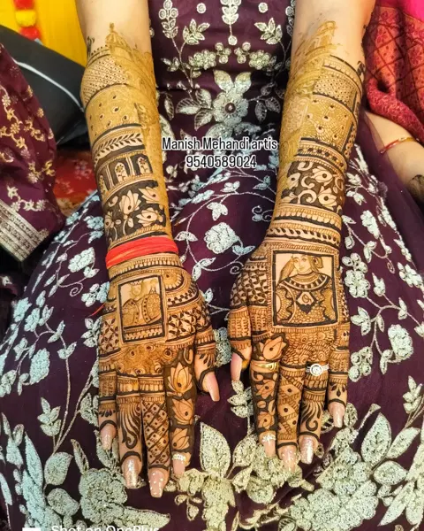bridal indian figure mehndi design