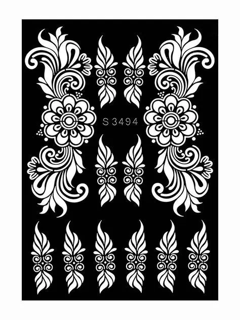 bridal flower mehndi design
