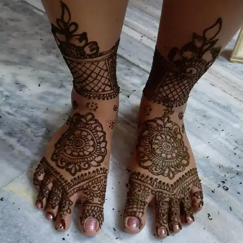 foot mehndi design