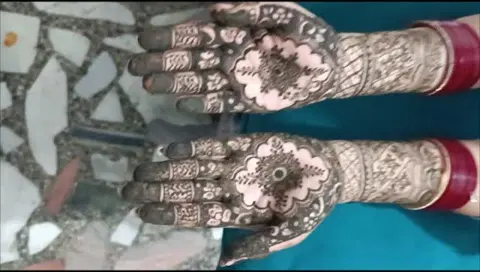 bridal front hand mehndi design