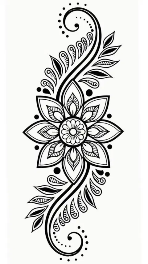 circle mehndi design