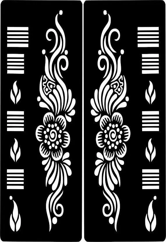 Arabic Indian Front Hand Mehndi Design with Flowers