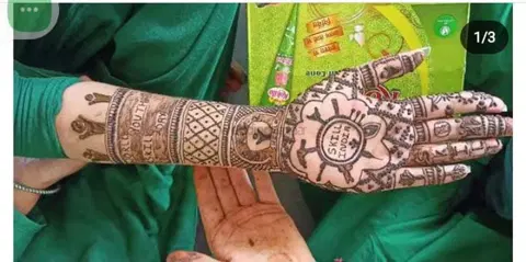 figure full hand mehndi design