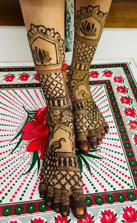 foot mehndi design