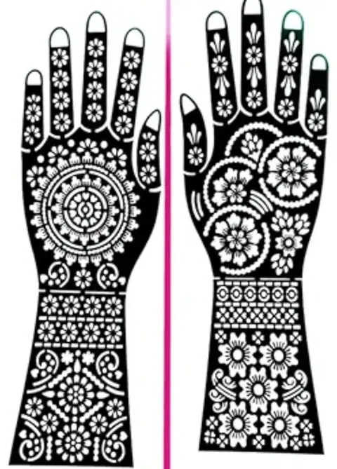 bridal circle front hand mehndi design