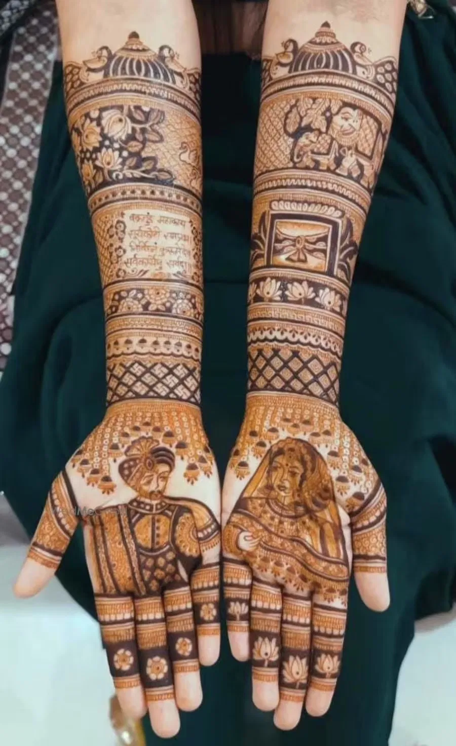 Full Hand Mehndi Design with Figures