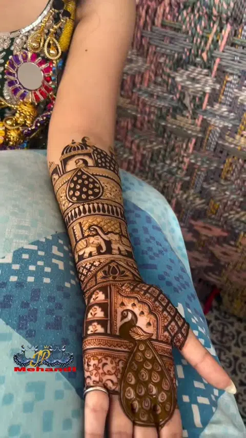 full hand mehndi design
