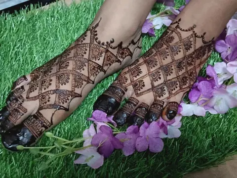 foot mehndi design