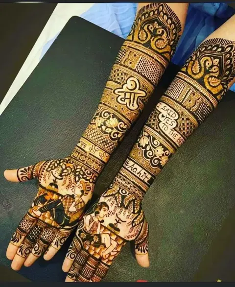 back hand mehndi design