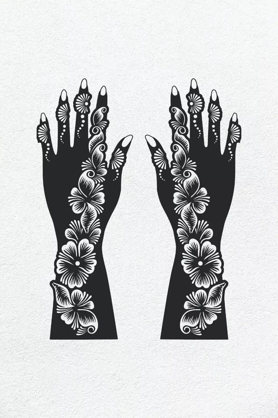 Arabic Foot Mehndi Design with Flowers for Eid