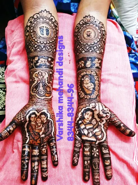 figure mehndi design