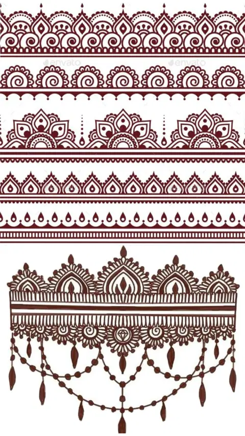 arabic bridal circle arm mehndi design
