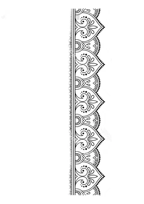 indian circle mehndi design