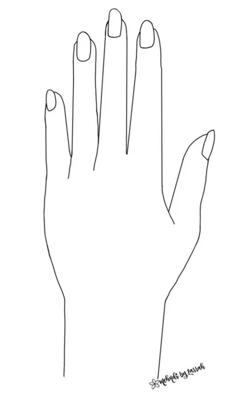bridal simple name finger mehndi design