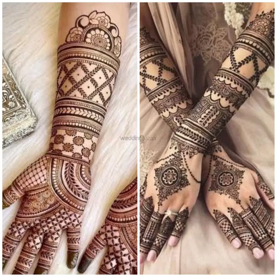 Front Hand Mehndi Design with Figures (2)