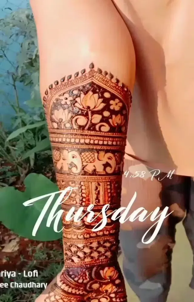 Front Hand Mehndi Design