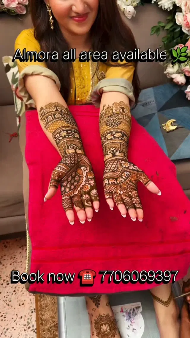 Bridal Front Hand Mehndi Design