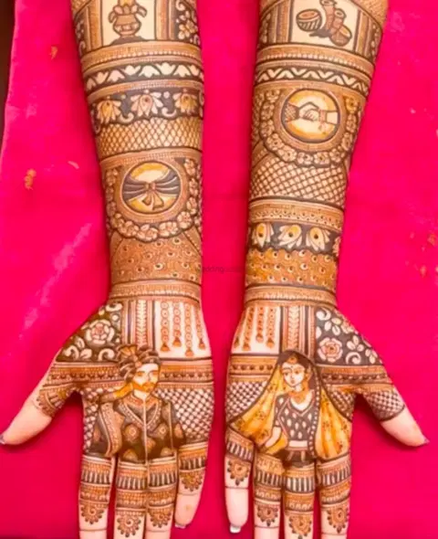 figure mehndi design