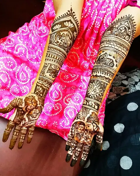 heart mehndi design