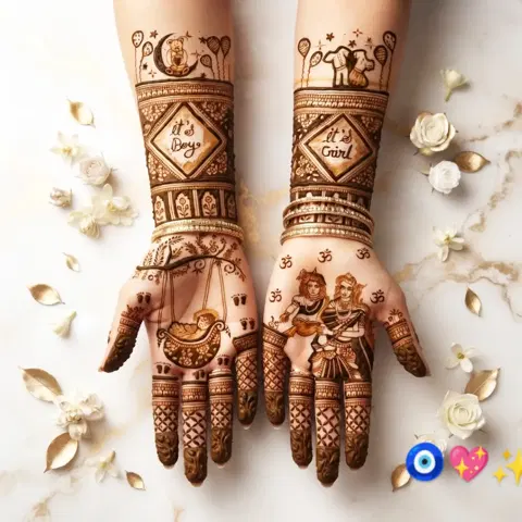 figure mehndi design