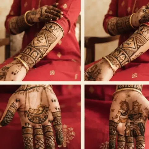 figure front hand mehndi design