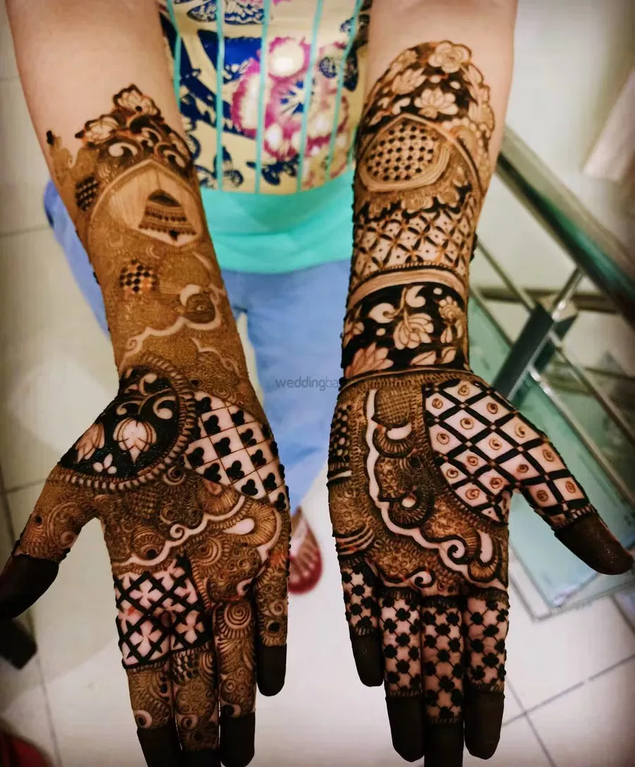 Full Hand Mehndi Design with Figures
