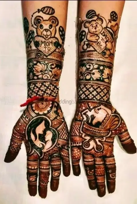 figure mehndi design