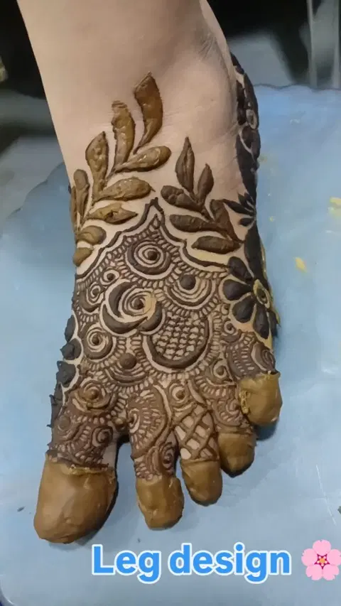 foot mehndi design
