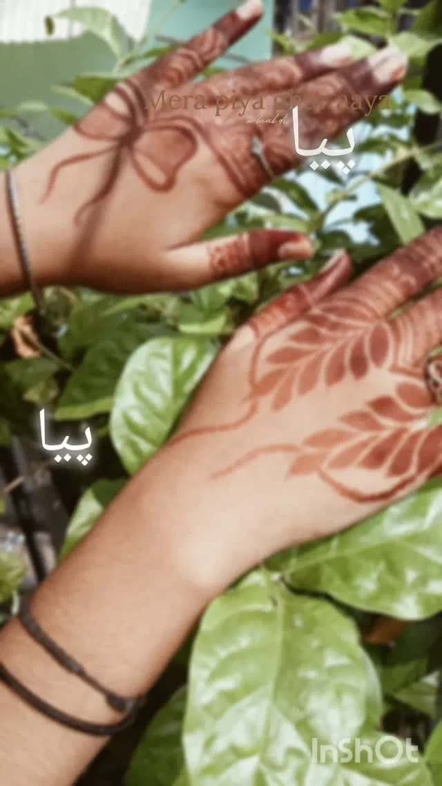 Arabic Simple Back Hand Mehndi Design