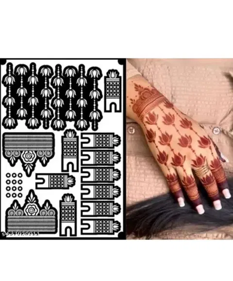 bridal simple back hand mehndi design
