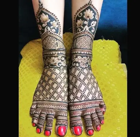 foot mehndi design