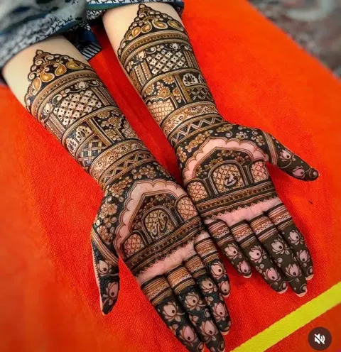figure mehndi design