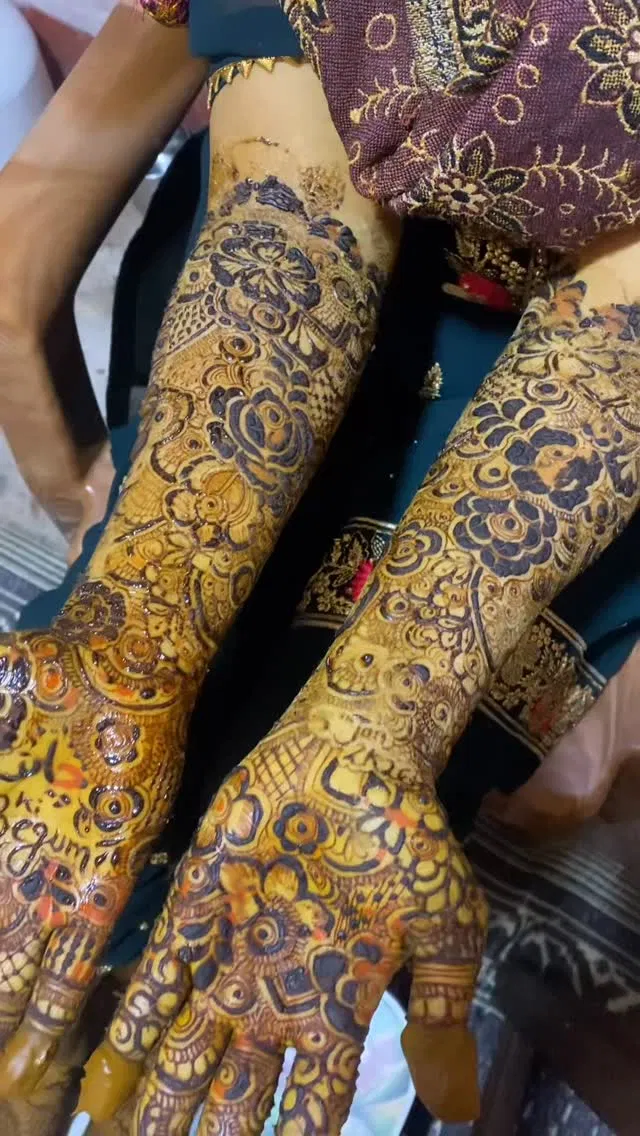 Aesthetic Full Hand Mehndi Design