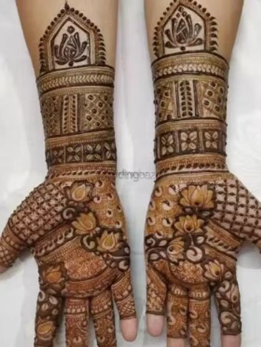 Full Hand Mehndi Design with Figures
