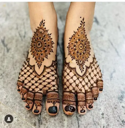 foot mehndi design