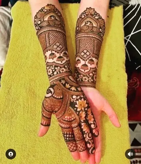 figure mehndi design