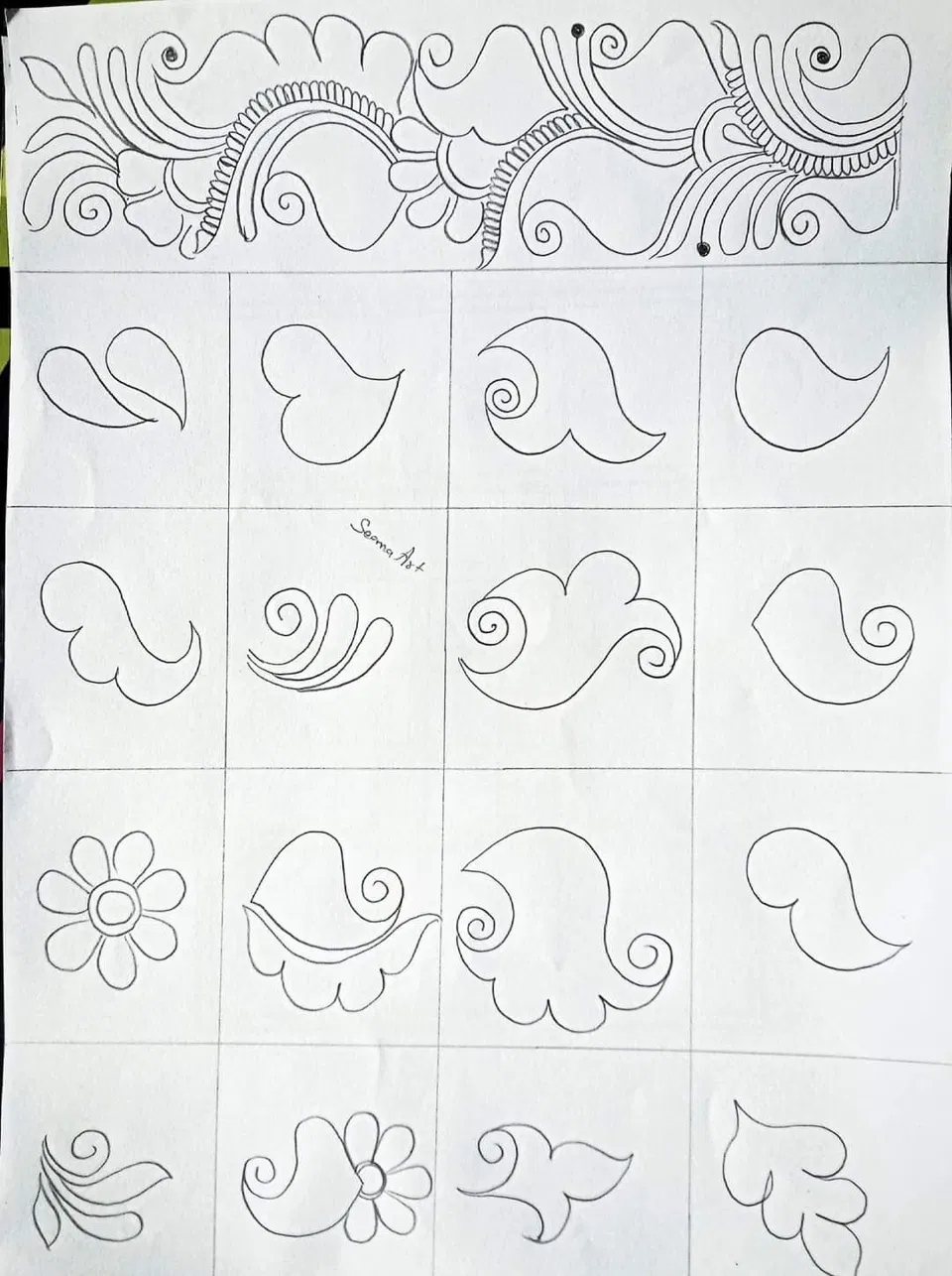 Arabic Simple Mehndi Design with Moon