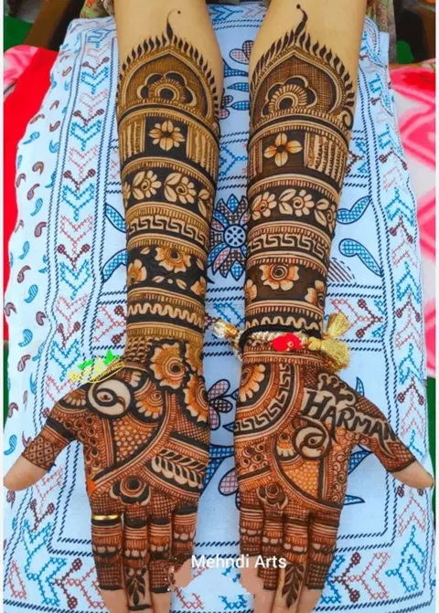 figure mehndi design