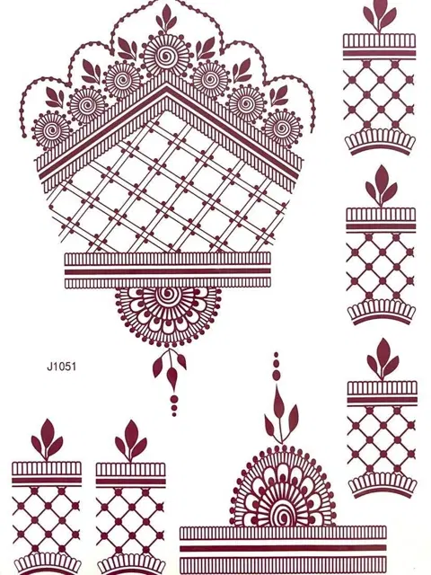 indian simple circle mehndi design