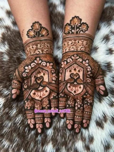 figure mehndi design